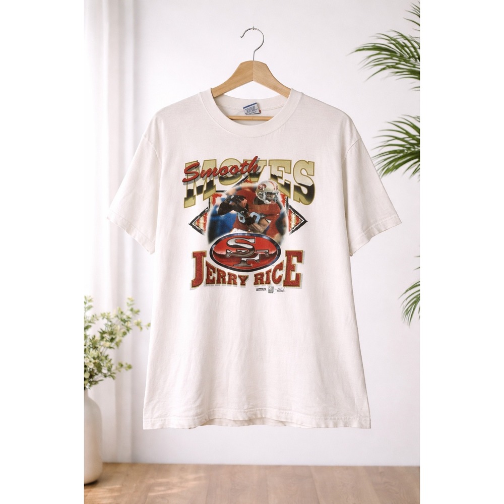 Vintage Jerry Rice San Francisco‎ 49ers Shirt 90s Pro Thread White XL
